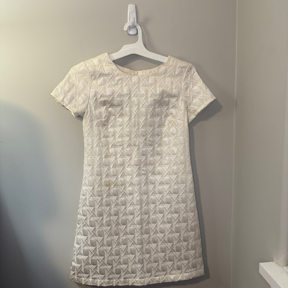 Elegant Cream Dress (larger stain)